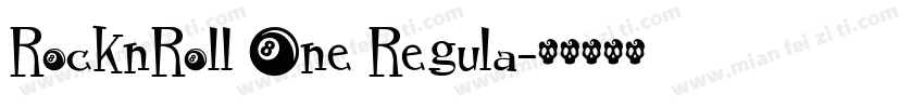 RocknRoll One Regula字体转换